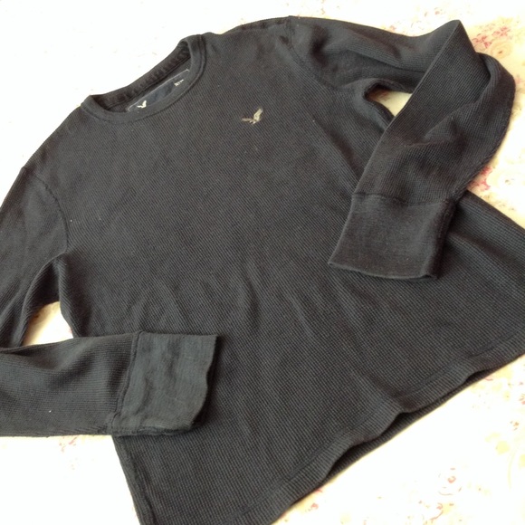 AMERICAN EAGLE  THERMAL NAVY TOP M - Picture 3 of 4
